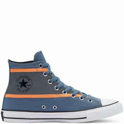 Férfi Converse Hi-Vis Chuck Taylor All Star Magasszárú Cipő CO9524018 Kék/Narancssárga